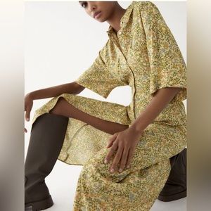 Zara Floral Printed Vintage Maxi Dress